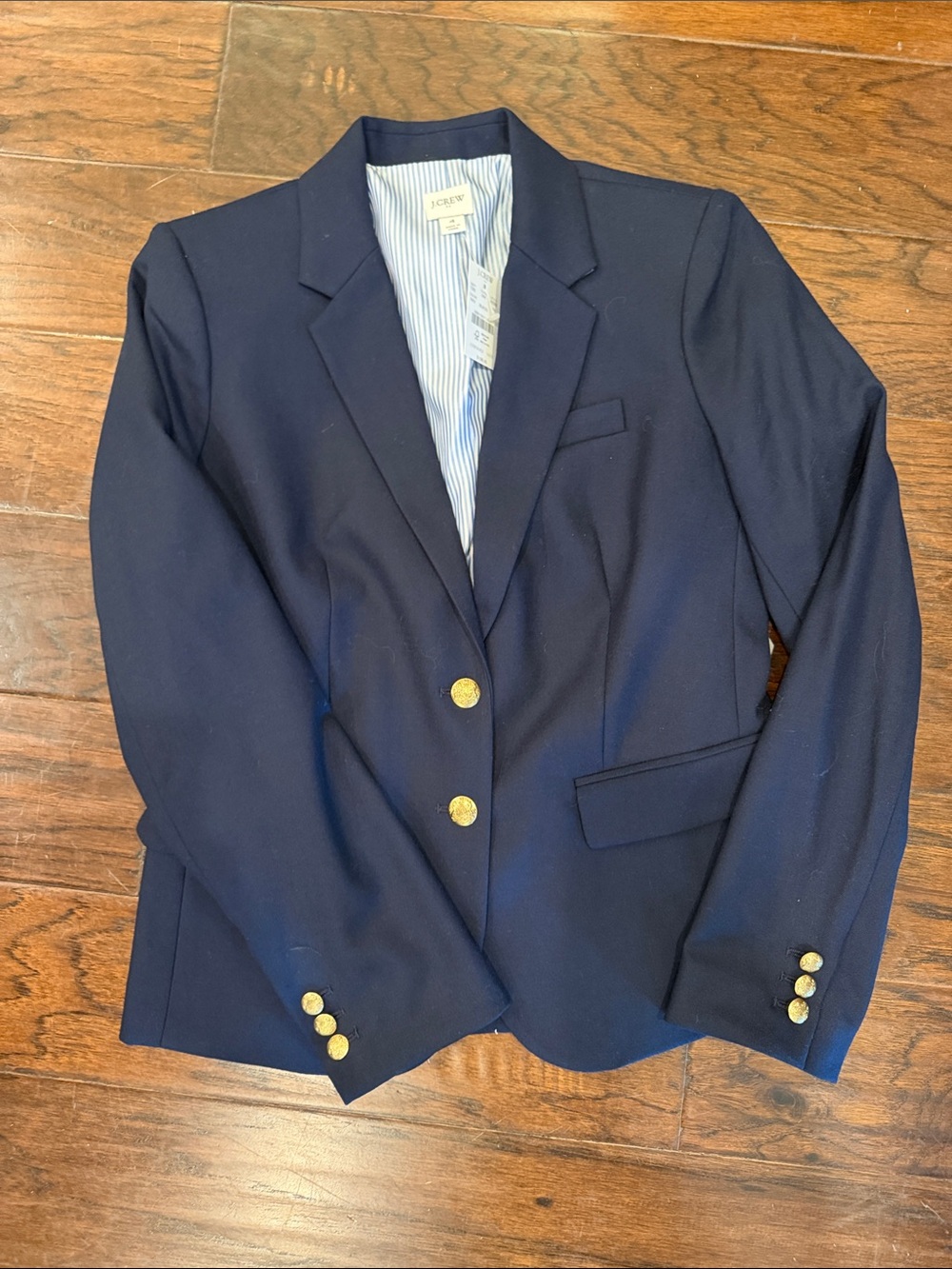 J. Crew Navy Blazer with Gold Buttons